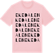 Pink Cotton t-shirt med Ekedalen ordlek t-shirt