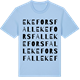 Blue Soul t-shirt med Ekeforsfall ordlek t-shirt