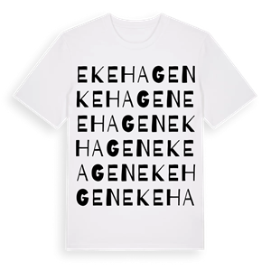 Ekehagen ordlek t-shirt – ekologisk bomull t-shirt från Pinshirt