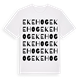 White t-shirt med Ekehog ordlek t-shirt