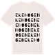 Vintage White t-shirt med Ekehogen ordlek t-shirt