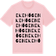 Pink Cotton t-shirt med Ekehögen ordlek t-shirt