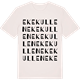Vintage White t-shirt med Ekekullen ordlek t-shirt