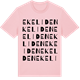 Pink Cotton t-shirt med Ekeliden ordlek t-shirt