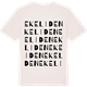 Vintage White t-shirt med Ekeliden ordlek t-shirt