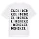 White t-shirt med Ekeliden ordlek t-shirt