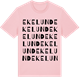 Pink Cotton t-shirt med Ekelund ordlek t-shirt