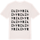 Vintage White t-shirt med Ekemyr ordlek t-shirt