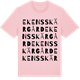 Pink Cotton t-shirt med Ekens skärgård ordlek t-shirt