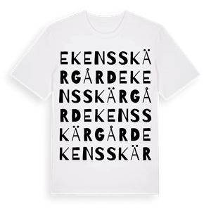 Ekens skärgård ordlek t-shirt – ekologisk bomull t-shirt från Pinshirt