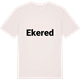 Vintage White t-shirt med Ekered fetstil t-shirt
