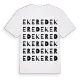 Ekered ordlek t-shirt