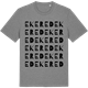 Mid Heather Gray t-shirt med Ekered ordlek t-shirt
