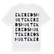 White t-shirt med Ekeredshult ordlek t-shirt