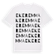 White t-shirt med Ekeremma ordlek t-shirt