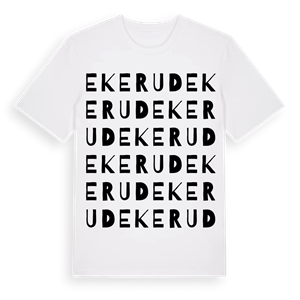 Ekerud ordlek t-shirt – ekologisk bomull t-shirt från Pinshirt