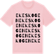 Pink Cotton t-shirt med Ekeskogen ordlek t-shirt