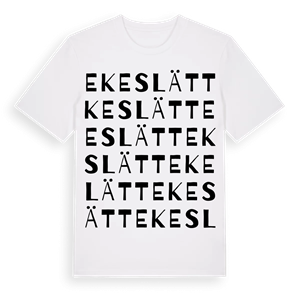 Ekeslätt ordlek t-shirt – ekologisk bomull t-shirt från Pinshirt