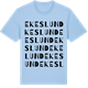 Blue Soul t-shirt med Ekeslund ordlek t-shirt