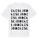 White t-shirt med Ekeslund ordlek t-shirt