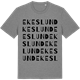 Mid Heather Gray t-shirt med Ekeslund ordlek t-shirt