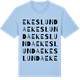 Blue Soul t-shirt med Ekeslunda ordlek t-shirt