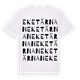White t-shirt med Eketärnan ordlek t-shirt