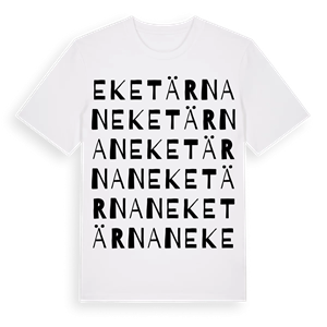 Eketärnan ordlek t-shirt – ekologisk bomull t-shirt från Pinshirt