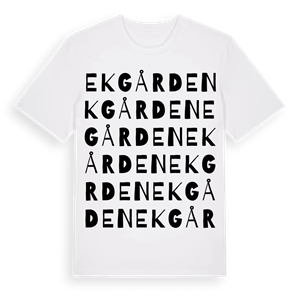Ekgården ordlek t-shirt – ekologisk bomull t-shirt från Pinshirt