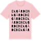 Pink Cotton t-shirt med Ekgården ordlek t-shirt