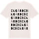 Vintage White t-shirt med Ekgården ordlek t-shirt