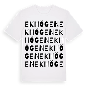 Ekhögen ordlek t-shirt – ekologisk bomull t-shirt från PinShirt