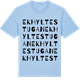 Blue Soul t-shirt med Ekhyltestugan ordlek t-shirt