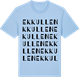 Blue Soul t-shirt med Ekkullen ordlek t-shirt
