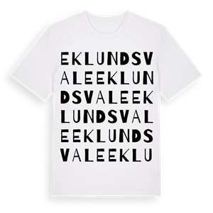 Eklunds vale ordlek t-shirt – ekologisk bomull t-shirt från Pinshirt