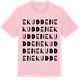 Pink Cotton t-shirt med Ekudden ordlek t-shirt