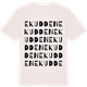 Vintage White t-shirt med Ekudden ordlek t-shirt