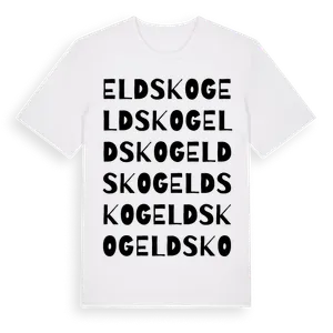Eldskog ordlek t-shirt – ekologisk bomull t-shirt från Pinshirt