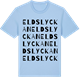 Blue Soul t-shirt med Eldslyckan ordlek t-shirt