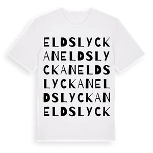 Eldslyckan ordlek t-shirt – ekologisk bomull t-shirt från Pinshirt