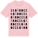 Pink Cotton t-shirt med Elgärde ordlek t-shirt