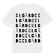 White t-shirt med Elgärde ordlek t-shirt