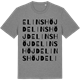 Mid Heather Gray t-shirt med Elinshöjd ordlek t-shirt