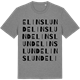 Mid Heather Gray t-shirt med Elinslund ordlek t-shirt