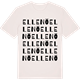 Vintage White t-shirt med Ellenö ordlek t-shirt