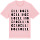 Pink Cotton t-shirt med Ellingebo ordlek t-shirt