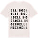 Vintage White t-shirt med Ellingebo ordlek t-shirt