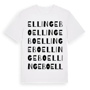 Ellingebo ordlek t-shirt – ekologisk bomull t-shirt från Pinshirt