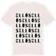 Vintage White t-shirt med Ellös ordlek t-shirt