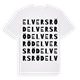 Elversröd ordlek t-shirt